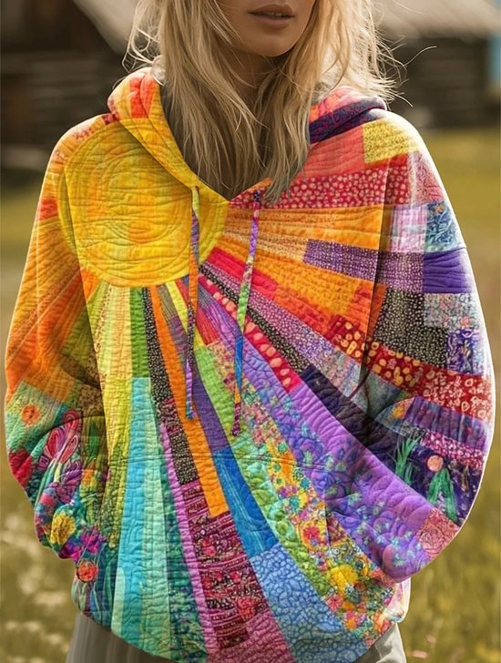 Vintage Hoodie Floral Hoodie
