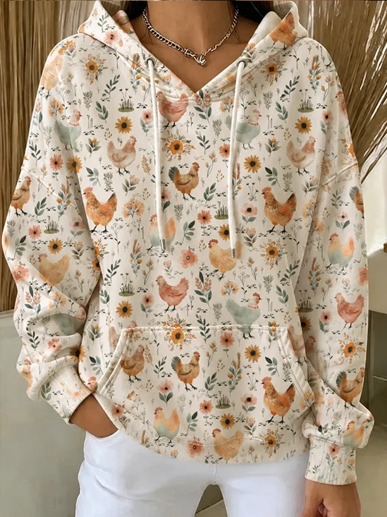 Vintage Hoodie Floral Hoodie