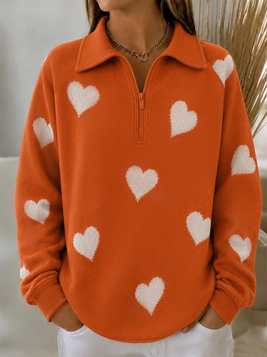 Casual Crew Neck Halloween Sweatshirt Printing