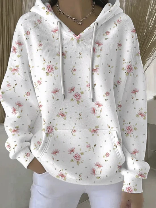 Vintage Hoodie Polka Dots Hoodie
