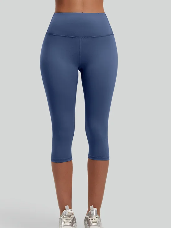 Butt Lifting Tummy Control Yoga Pants High Waisted Peach Lift Capri Leggings