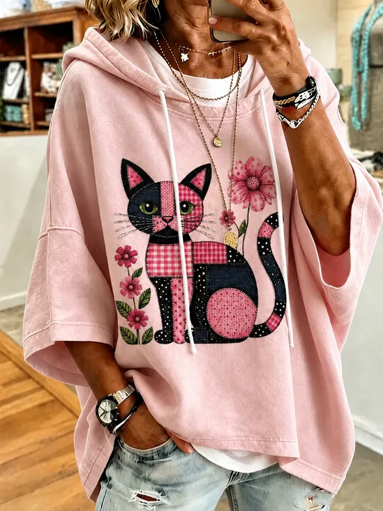 Casual Hoodie Floral Hoodie