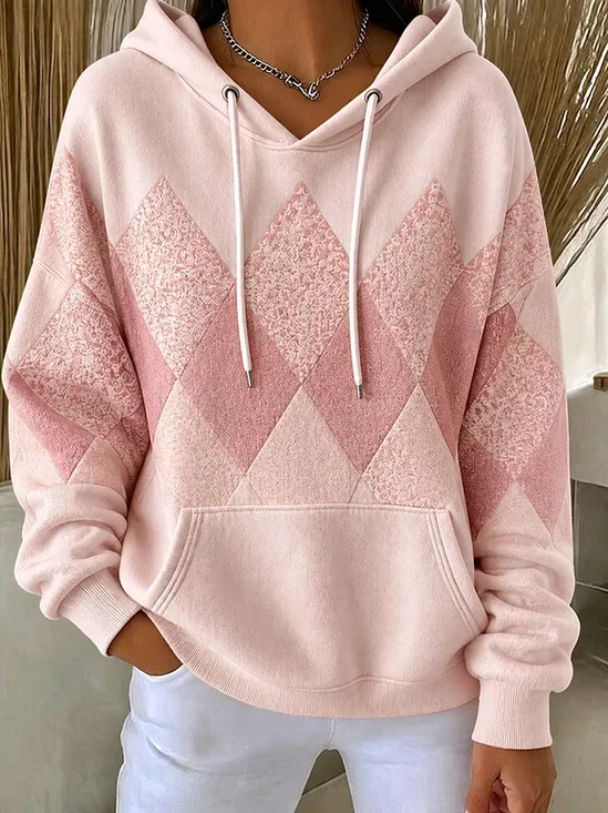 Casual Abstract Hoodie Long Sleeve Hoodie