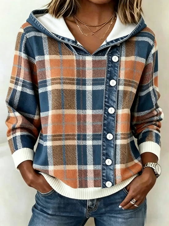 Casual Geometric Hoodie Long Sleeve Hoodie