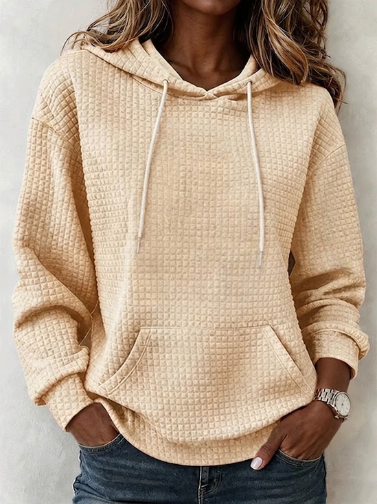 Casual Plain Hoodie Long Sleeve Hoodie