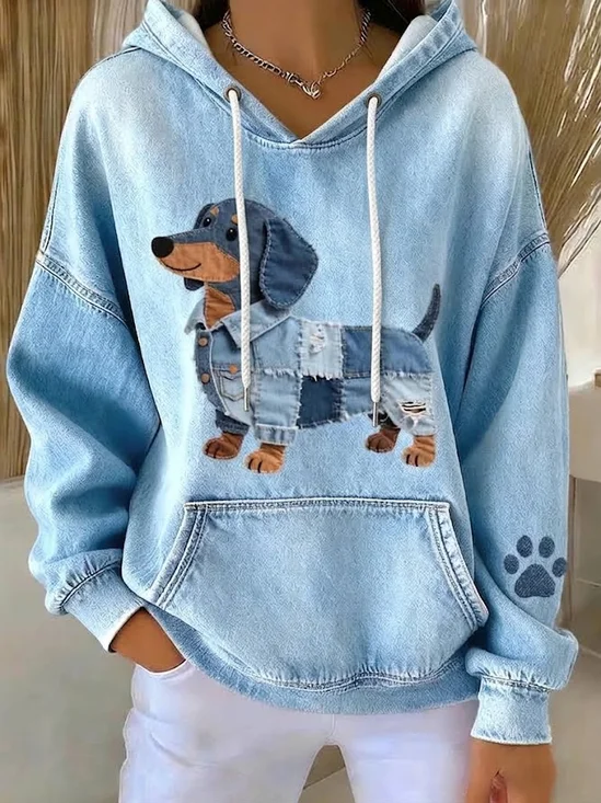 Casual Hoodie Dog Hoodie Printing