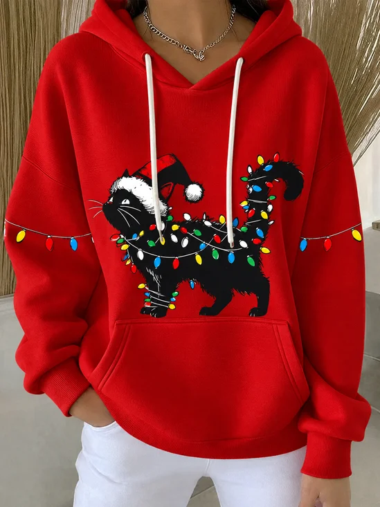Casual Christmas Hoodie Long Sleeve Hoodie