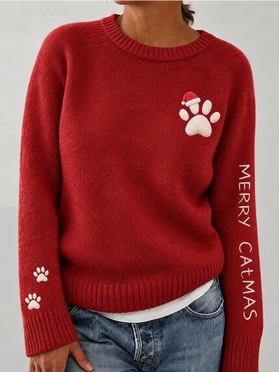 Women Christmas Long Sleeve Comfy Casual Sweater