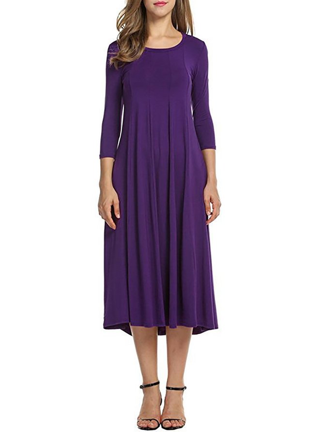 polyester casual dresses