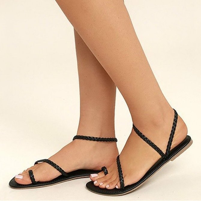 Women PU Sandals Flip Flop Style Plus Sizes | noracora