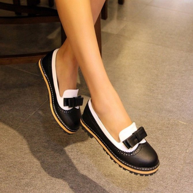 Women Fashion Party Round Toe Platform Flat Loafers noracora