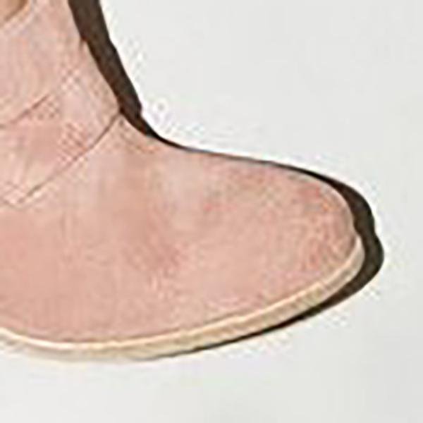 women solid thick heel elegant high heel cute work boots