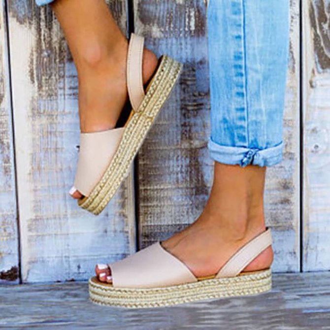 Women Sweet sandals Back strap string bead shoes flats open toe flip flops For summer beach plus 
