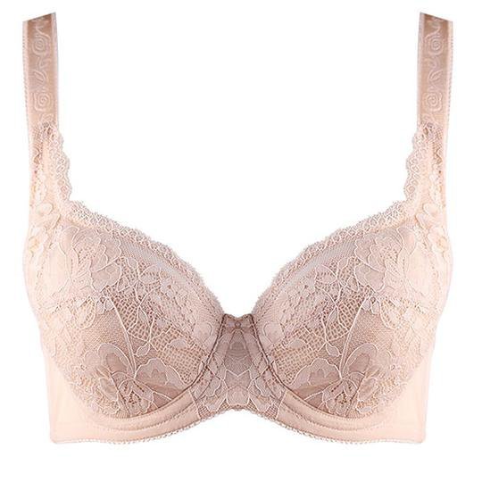 Angelvic Sexy Lace Plus Size Underwire Thin Cup Side Control 1042
