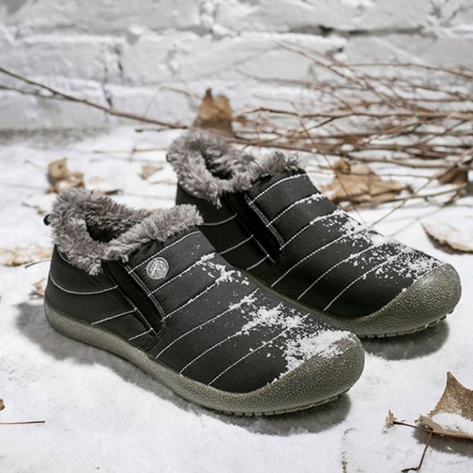 Women's Waterproof Snow Boots Fur Lining Warm Non Slip Booties | noracora