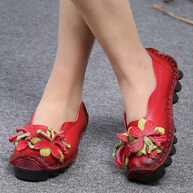 floral loafers womens