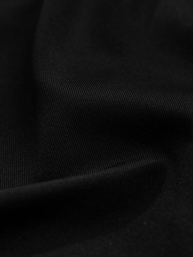 Sexy Solid Short Sleeve Knit Elegant V Neck Short Dress