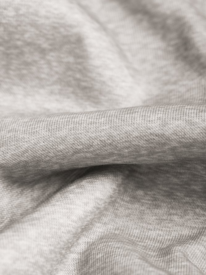 Loose Striped Casual Hoodies & Sweatshirt