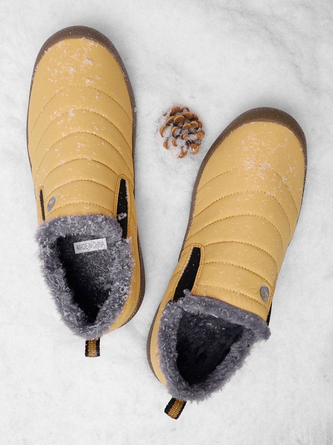 Women's Waterproof Snow Boots Fur Lining Warm Non Slip Booties noracora