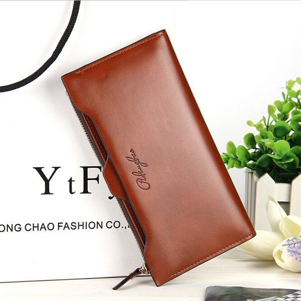 Women Oil Leather Ultrathin Wallet Bright PU Leather Purse Wallet