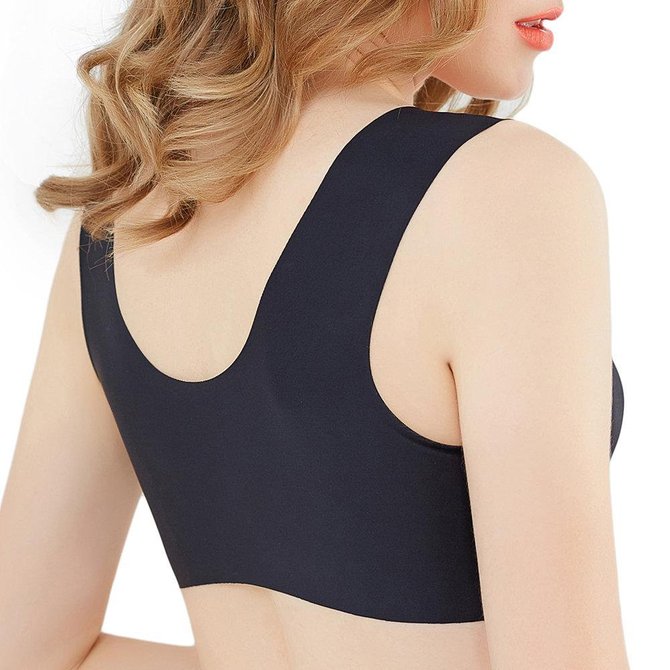 Angelvic Wireless Seamless Front Closure No Padding Gather Wide Strap Bras Us Bcd Cup Noracora 6570