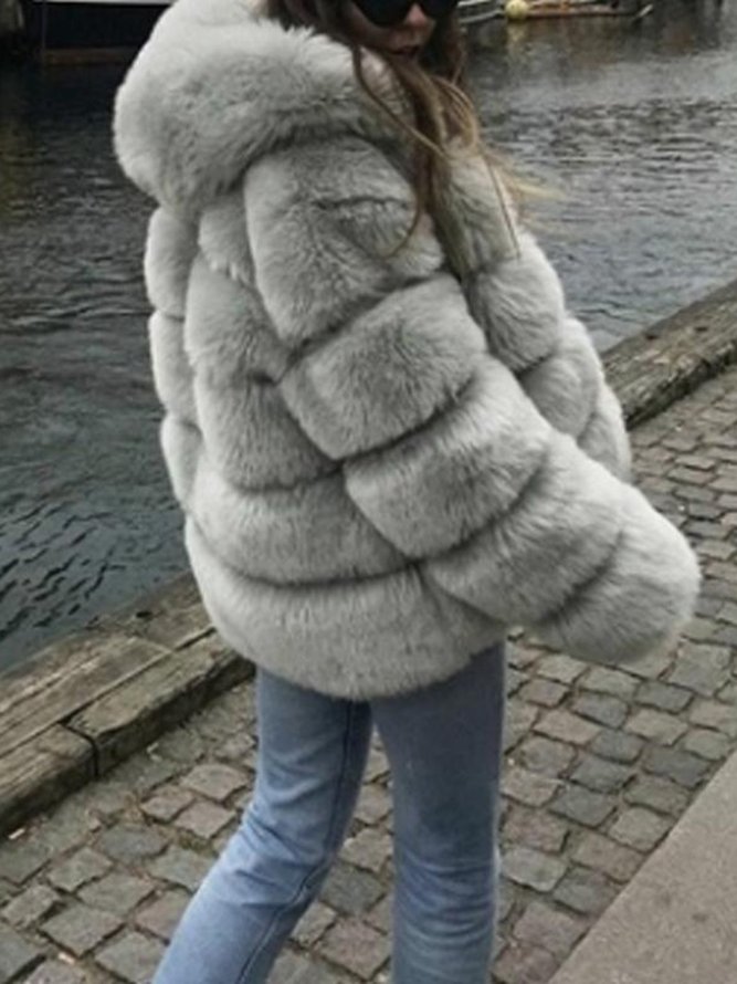 Faux Fur Winter Coats For Women | noracora