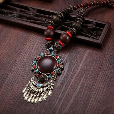 Alloy Vintage Boho Tribal Beads Daily Necklaces | noracora