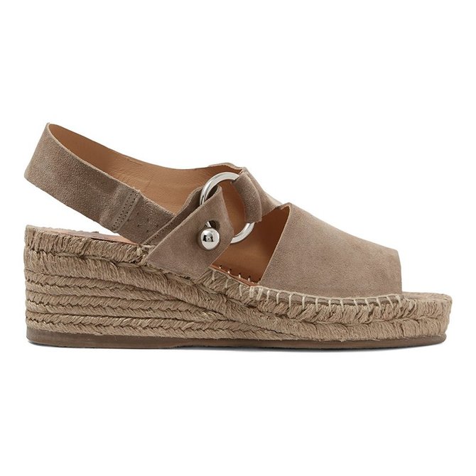 Women Arc Suede Espadrille Wedge Sandals noracora