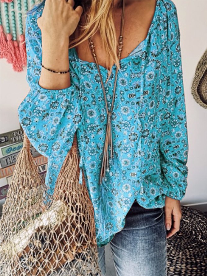 floral pattern blouse