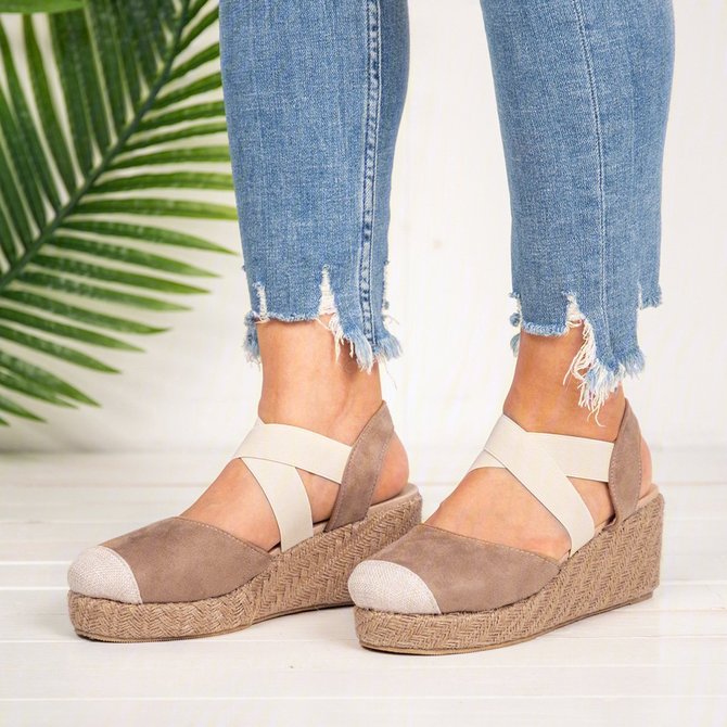 plus size wedge sandals