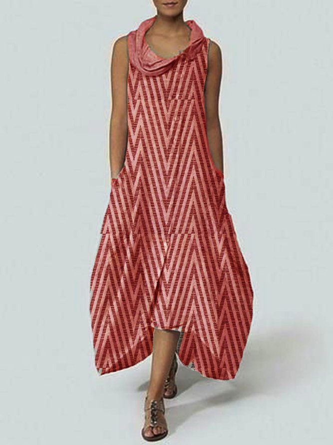 Plain CottonBlend Casual Dresses noracora