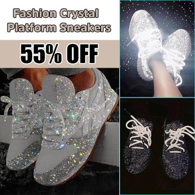 women muffin rhinestone new crystal platform sneakers