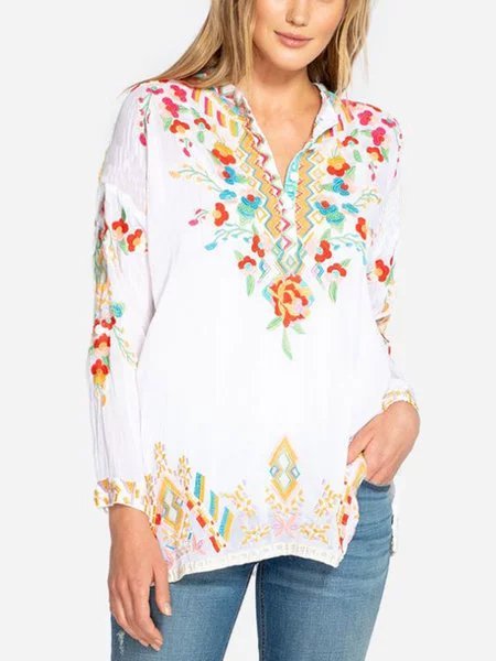 Casual Floral Shirts & Tops | noracora