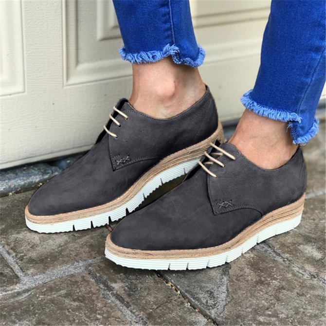 Women Casual Comfy Daily Oxford Loafers noracora