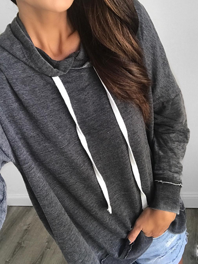 Plus size Long Sleeve Hoodies noracora