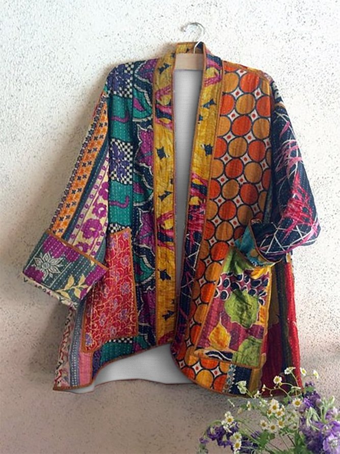 Jacket Long Sleeve Cotton Outerwear noracora