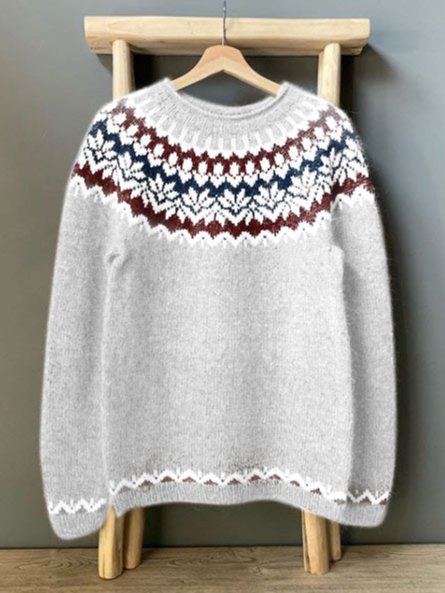 Christmas Long Sleeve Boho Sweater | noracora