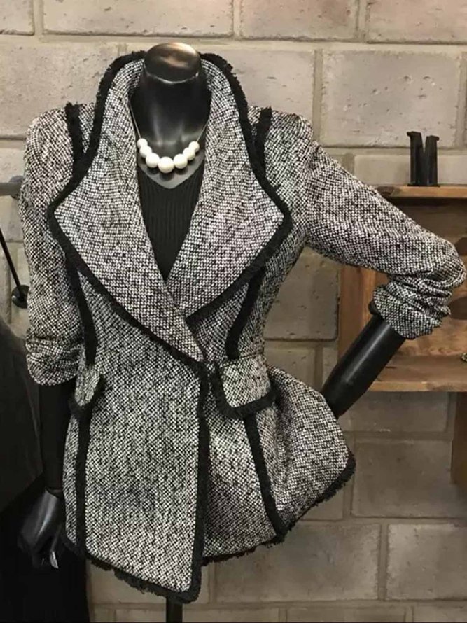 plain gray jacket