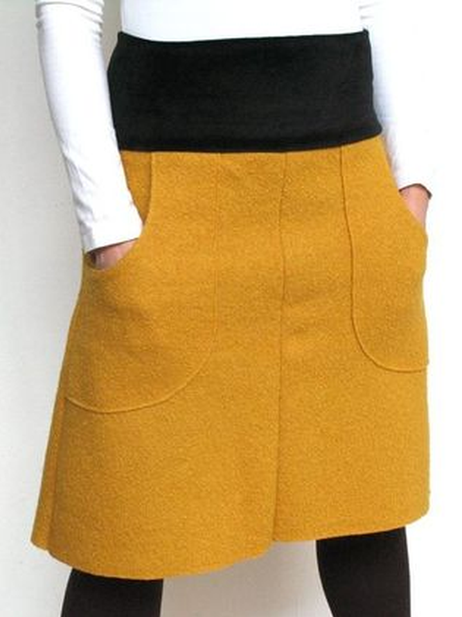 Casual Solid Skirt | noracora