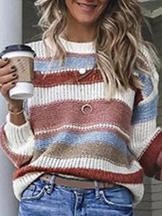Fashion Casual Striped Sweaters