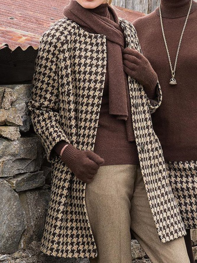 Casual Long Sleeve Pockets Outerwear noracora