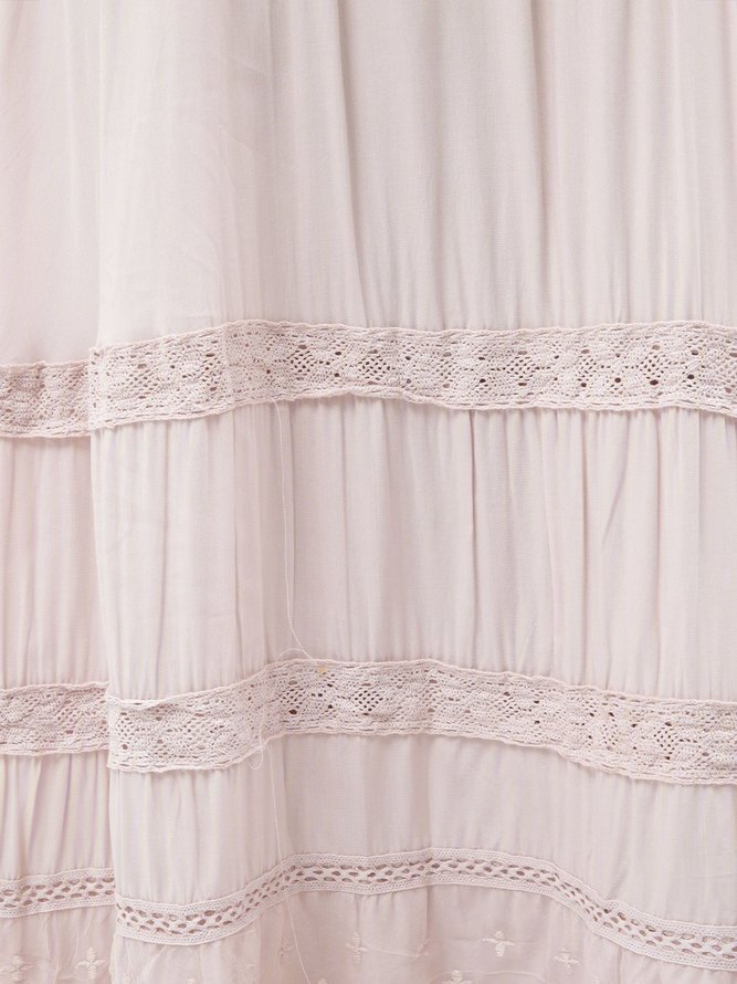 Pink Sleeveless Cotton Dress