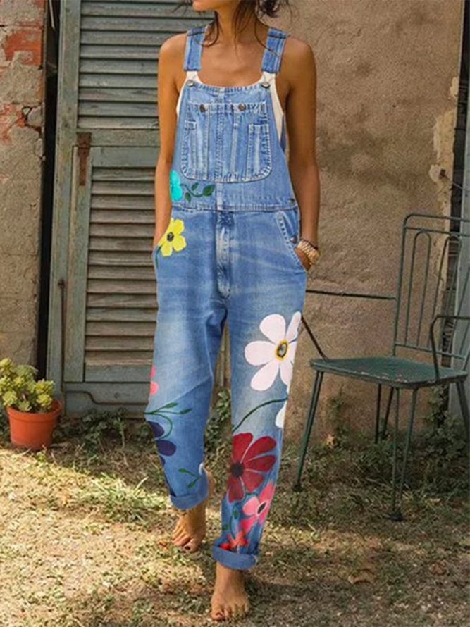 Women's Casual Jumpsuit With Ruffle Sleeves | Loose Fit Overalls | Summer Romper For Dressy Or Business Casual