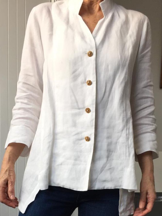plain collar shirt womens