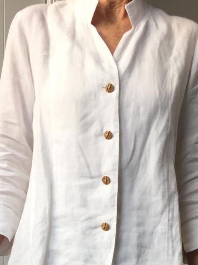 plain collar shirt womens
