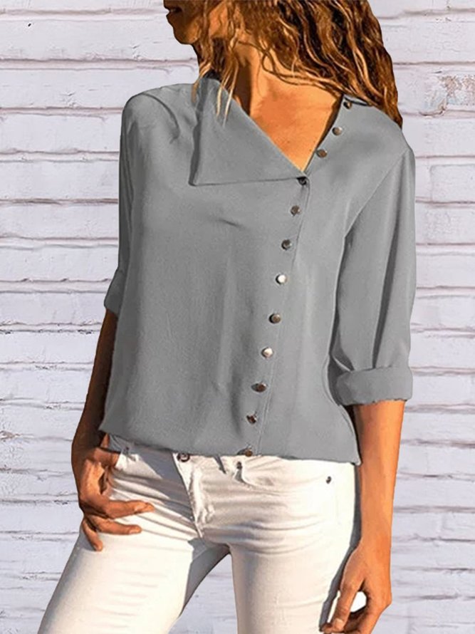 Casual Long Sleeve Holiday Beach Vintage Blouses | Clothing | Casual ...