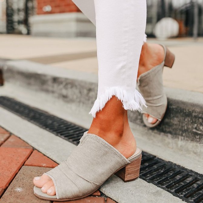 denim mules womens shoes