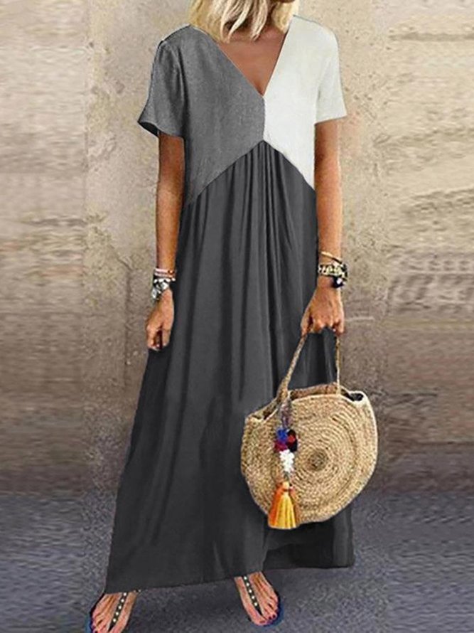 Plus Size Summer Dress Short Sleeve Dresses | noracora