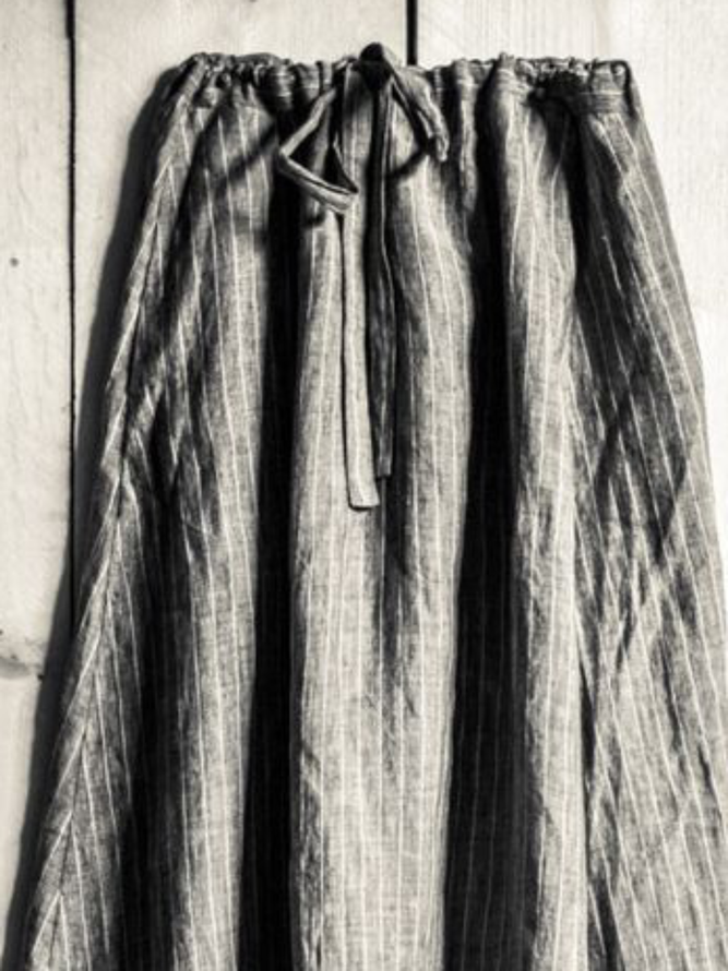Plus size Vintage Stripes Casual Skirt