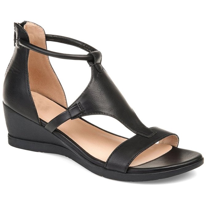 Women Casual Leather Comfy Wedge Sandals | Shoes | Noracora Sandals ...